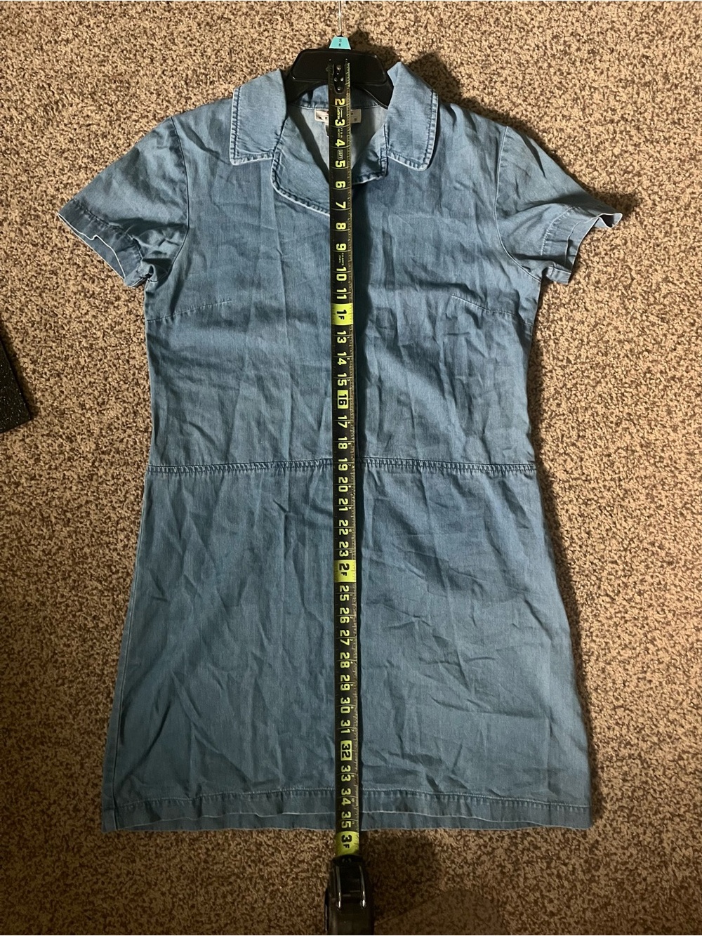 Talbots Light Blue Denim Mini Dress - Picture 10 of 10